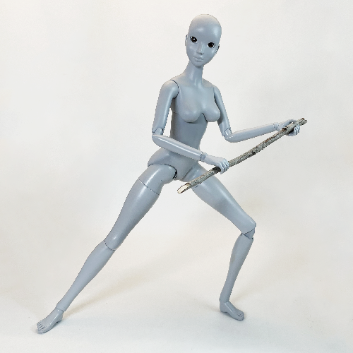 lunge with stick