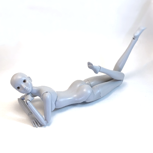 laying down